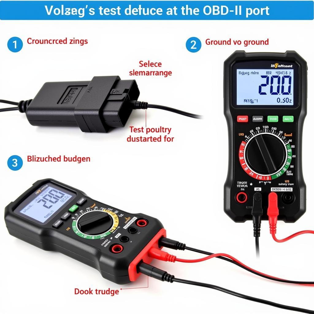 Testing OBD-II Port with Multimeter