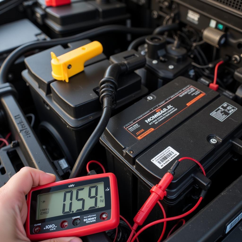 Testing a Car Battery with a Multimeter