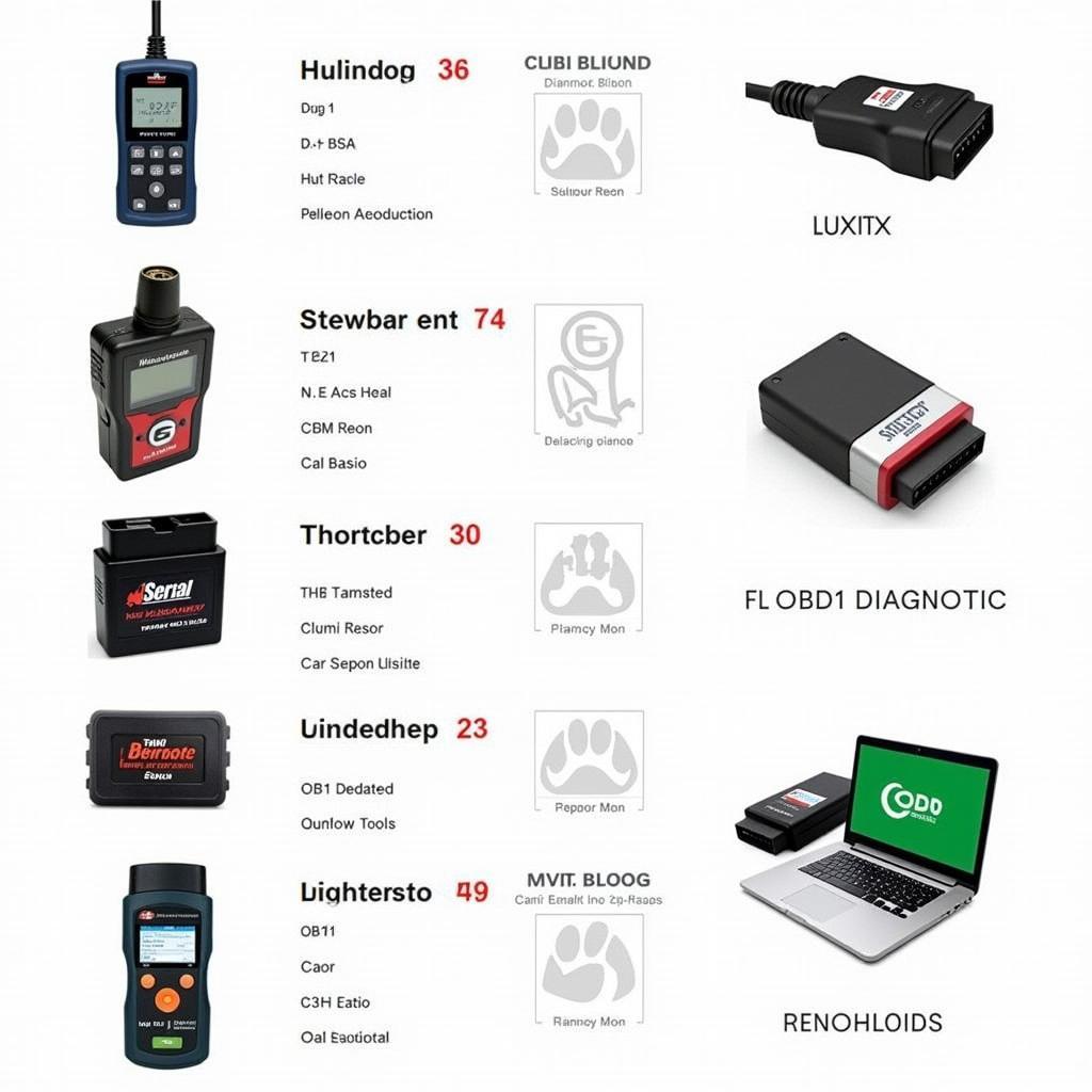 Comparing different OBD1 diagnostic tools