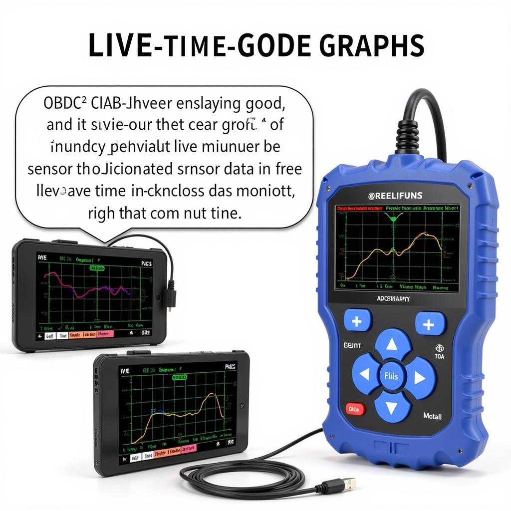 OBD2 3100J Live Data Graphing Display