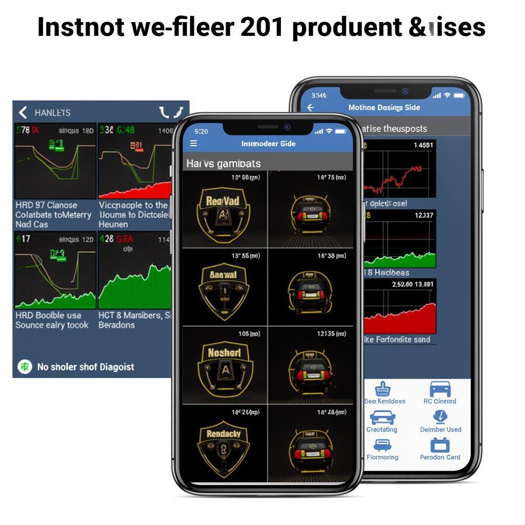 OBD2 Bluetooth scanner software interface on a smartphone