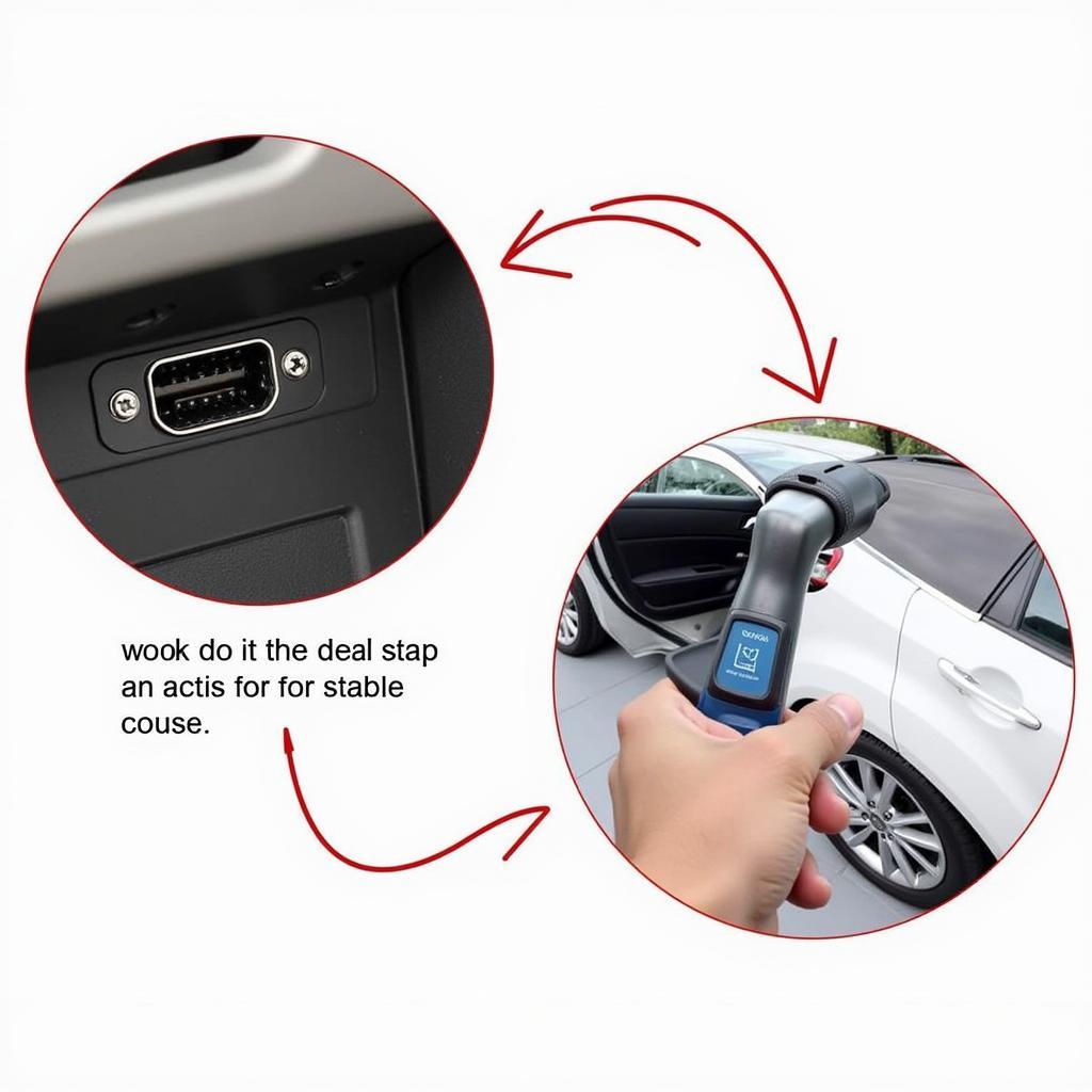 Connecting an OBD-II Scanner to a Car's Diagnostic Port