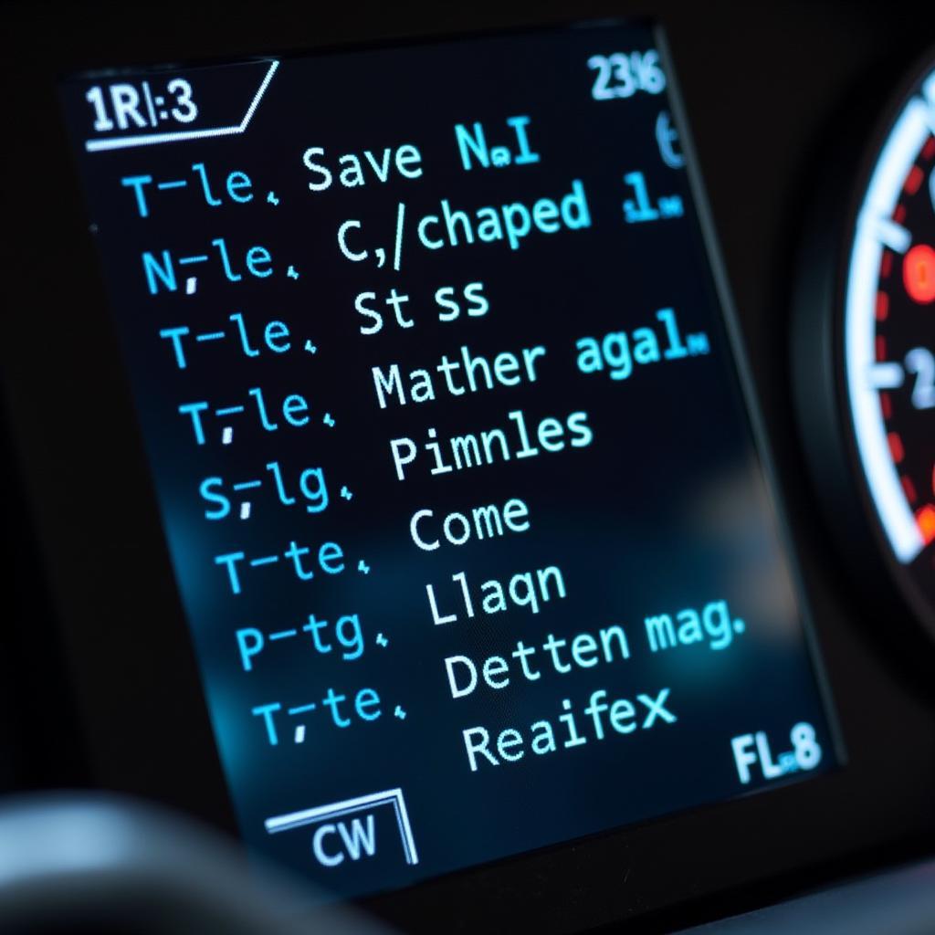 OBD2 Scanner Displaying Codes