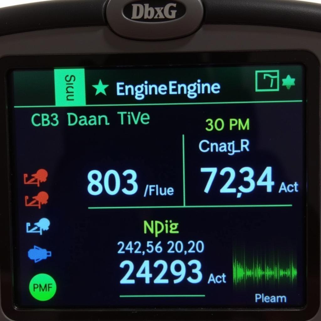 OBD2 Scanner Displaying Live Data