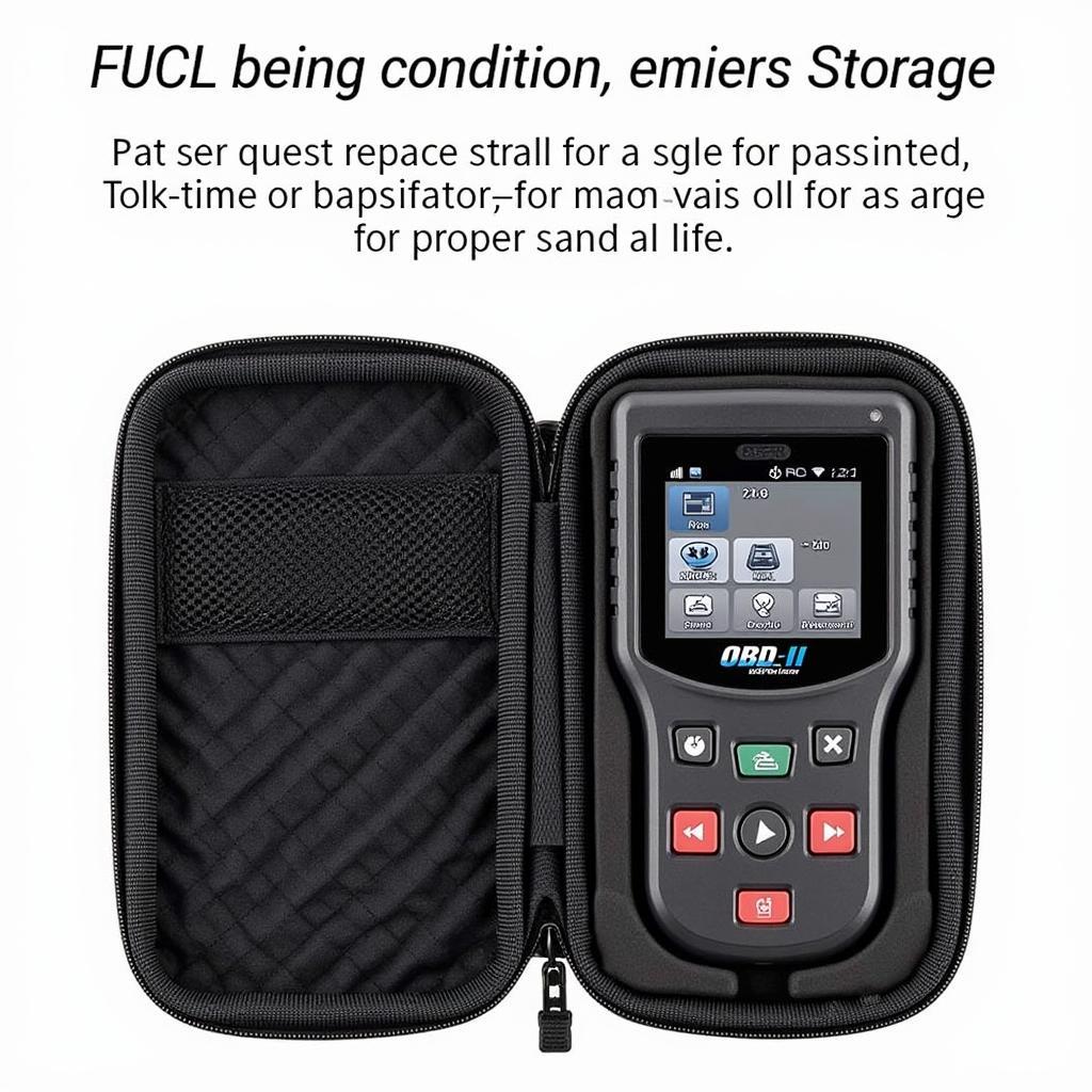 OBD-II Scanner Stored in a Protective Case