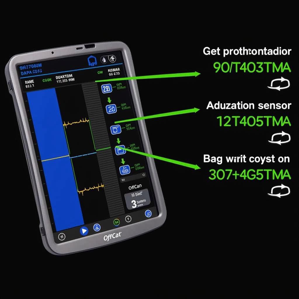 OffCat Scan Tool Displaying Live Data from Vehicle Sensors