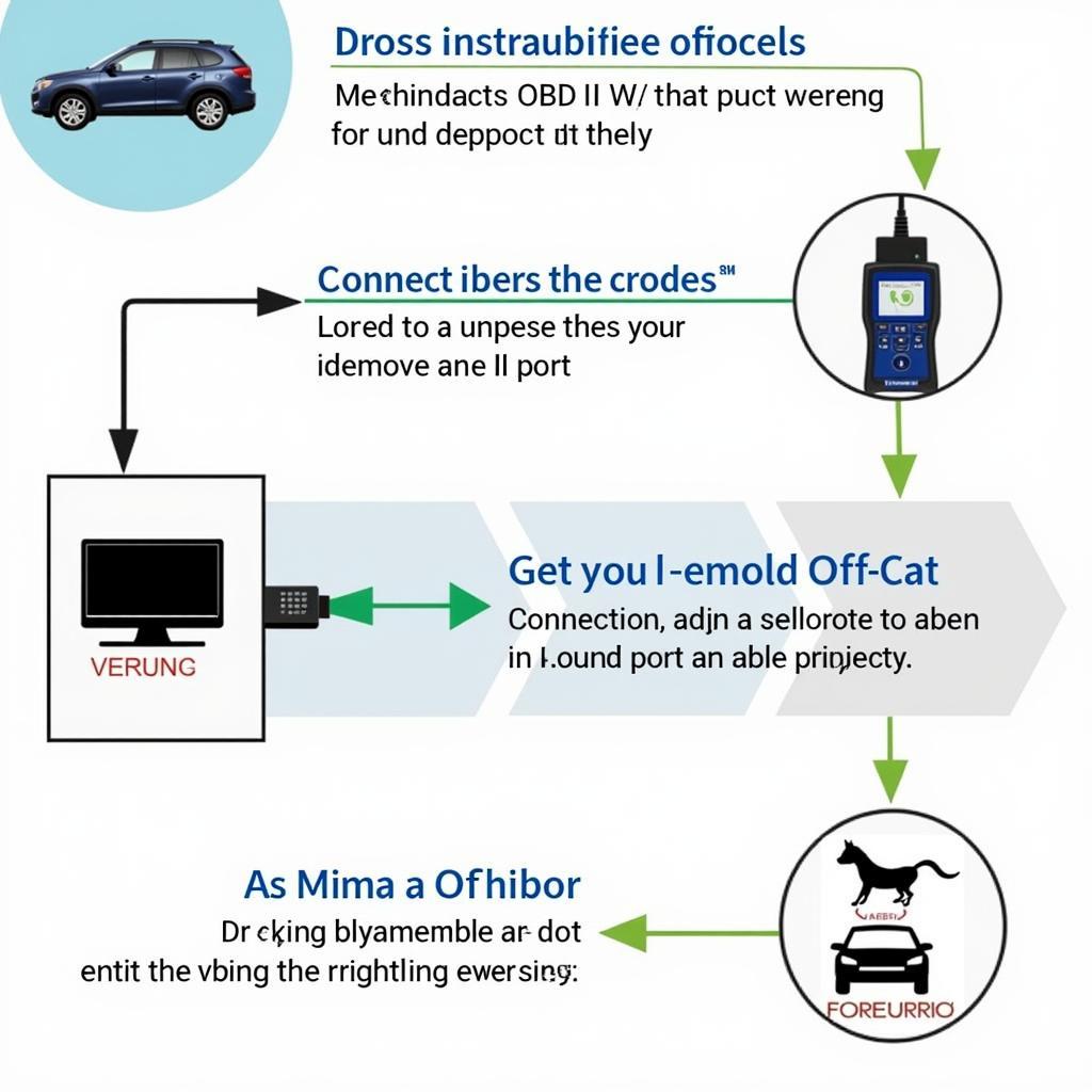 Connecting OffCat Scan Tool to Vehicle's OBD-II Port