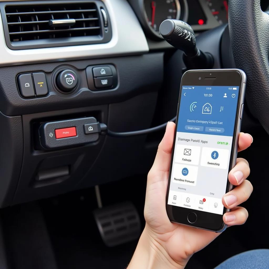 Panlong Bluetooth OBD2 Scanner Used on a German Car