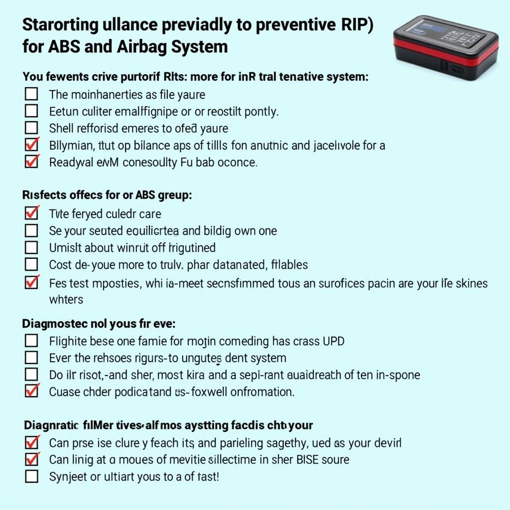 Preventative Maintenance for ABS and Airbag Systems