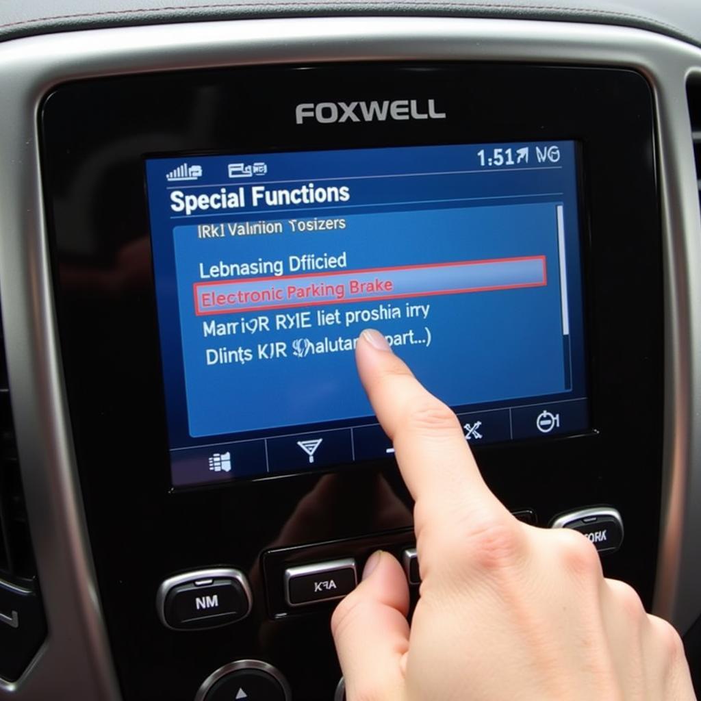 Resetting Electronic Parking Brake with Foxwell Scanner