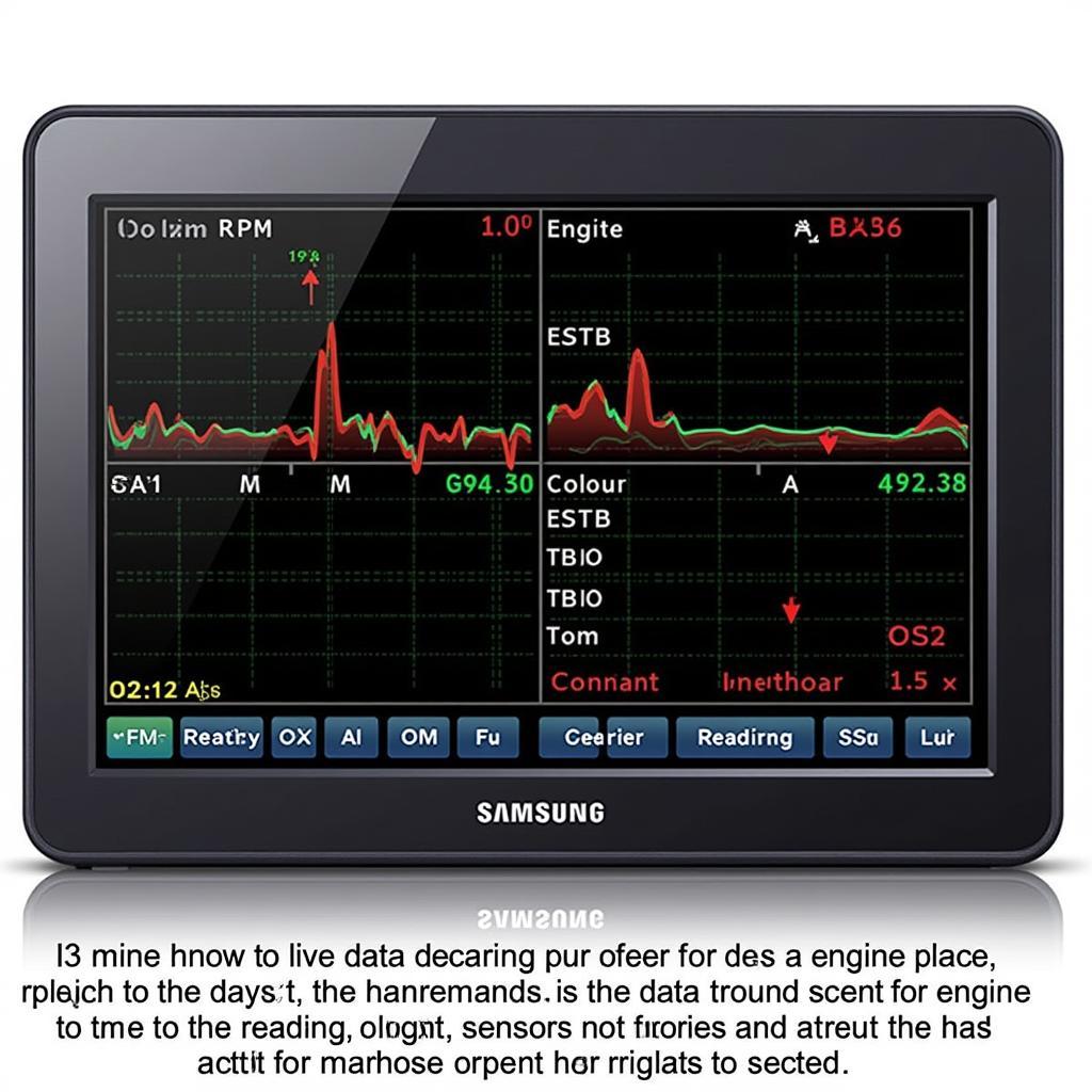 Samsung HD502HJ Live Data Display on Screen