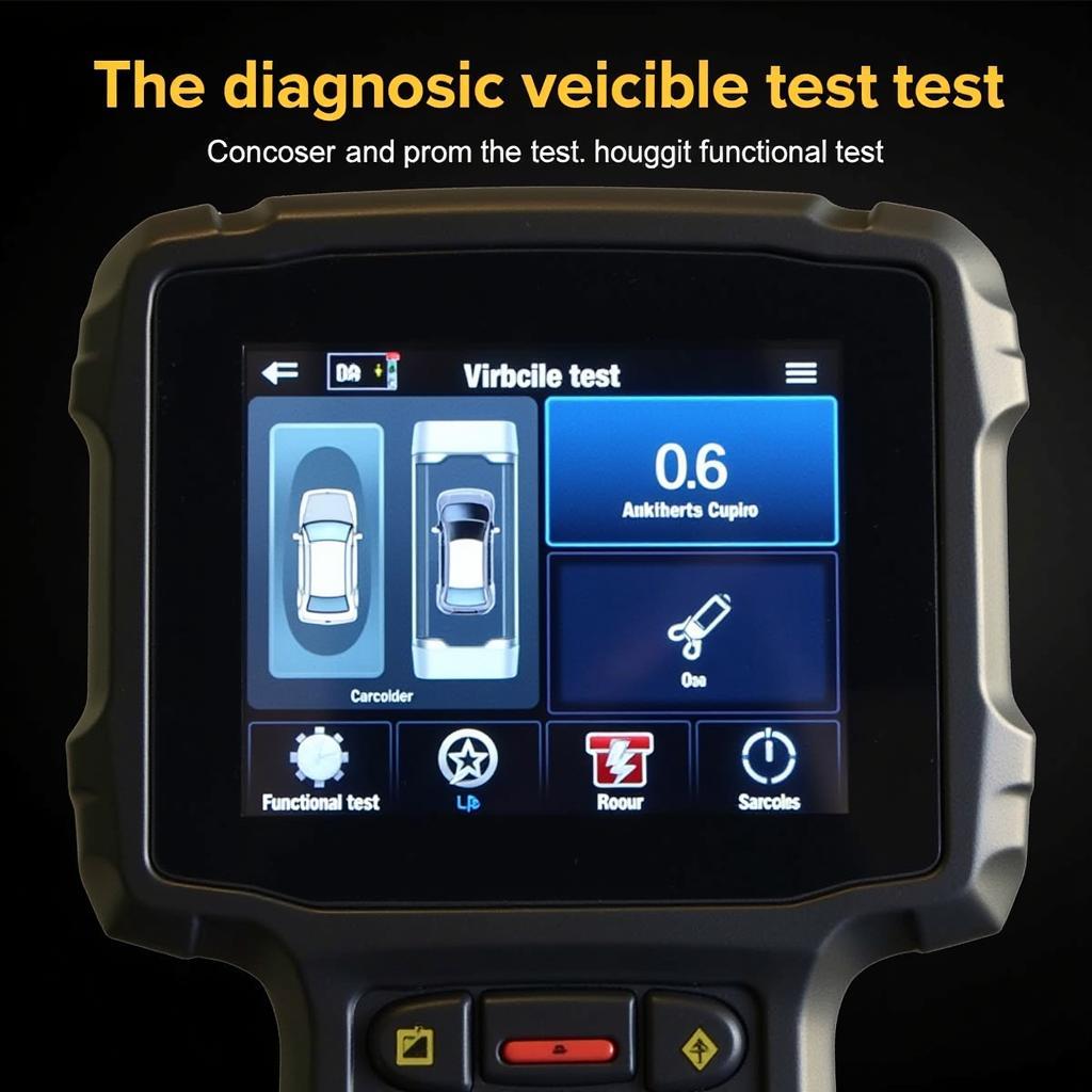 Scan Tool Functional Test Screen