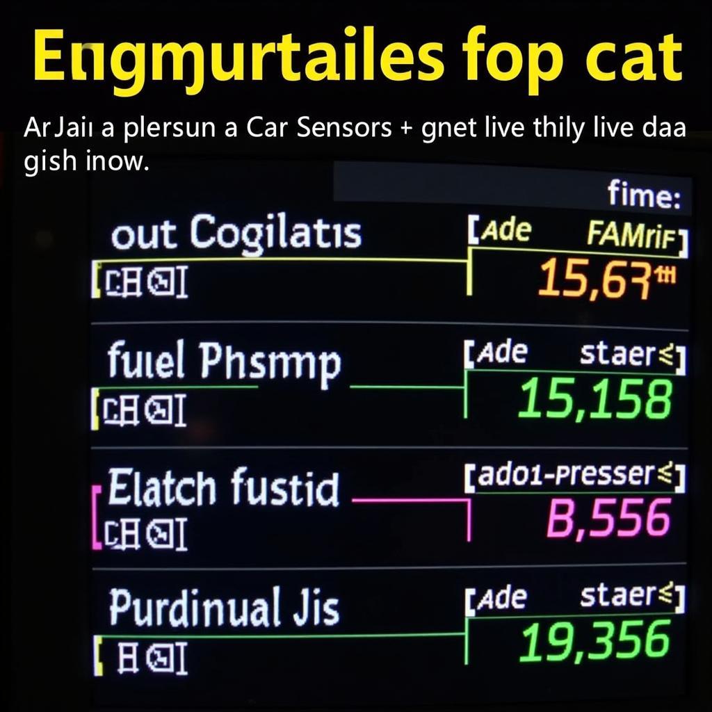 Scan Tool Displaying Live Data