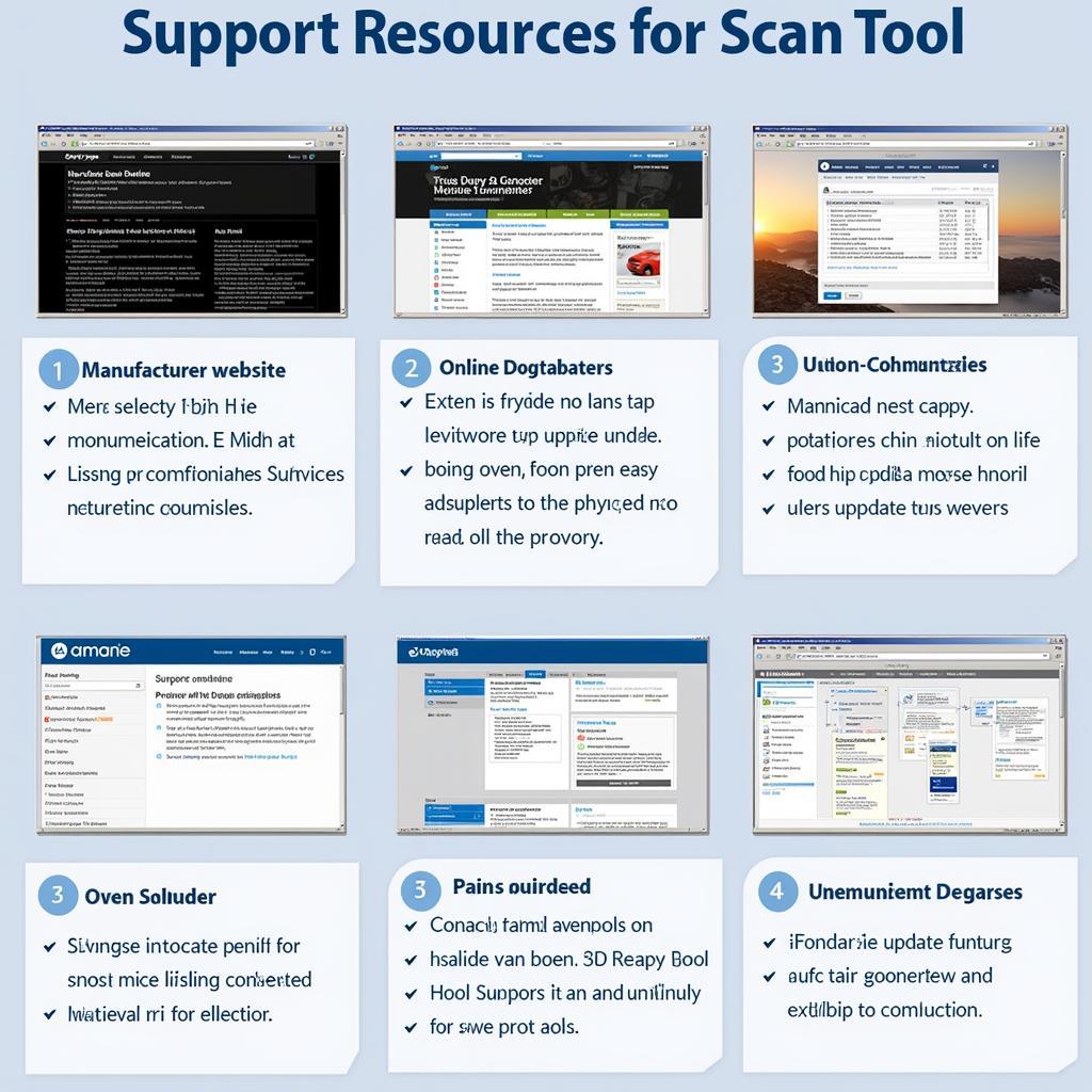 Scan Tool Support Resources