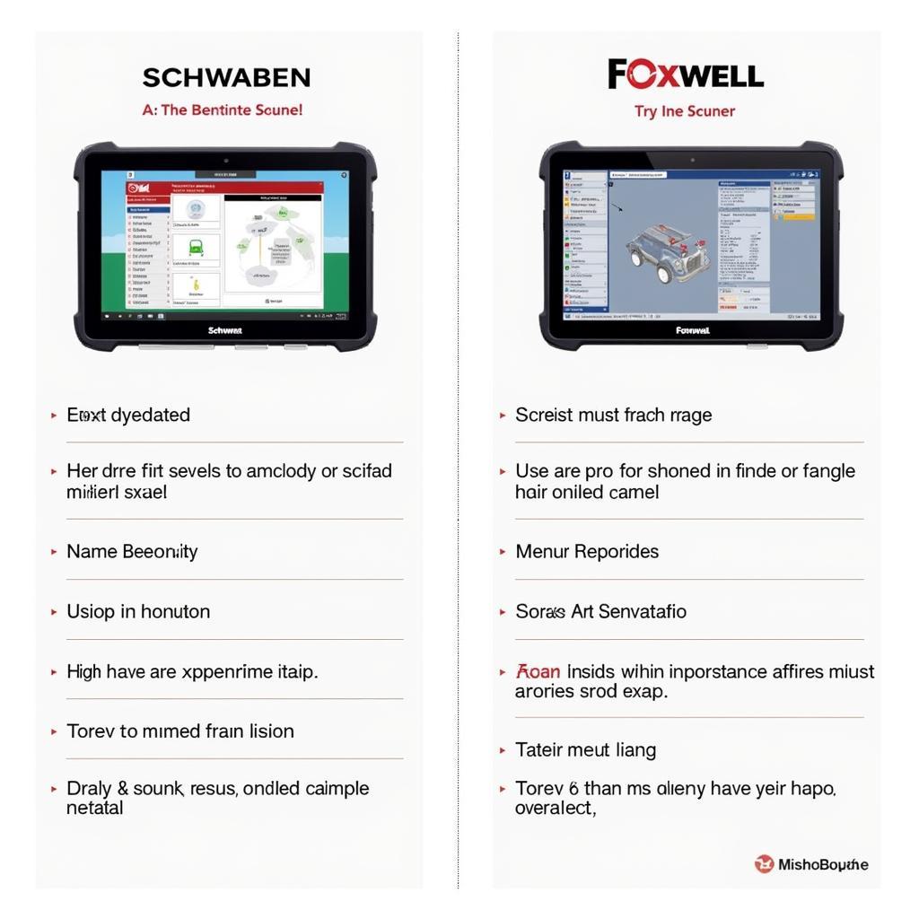 Comparing the Interfaces of Schwaben and Foxwell Scan Tools