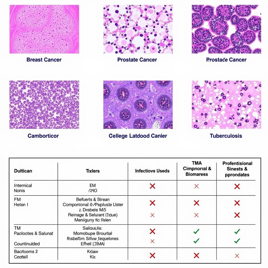 Tissue Microarray Applications in Diagnostic Pathology: Illustrates the diverse use of TMAs in diagnosing various diseases, from cancer to infectious diseases, by analyzing biomarkers and tissue characteristics.