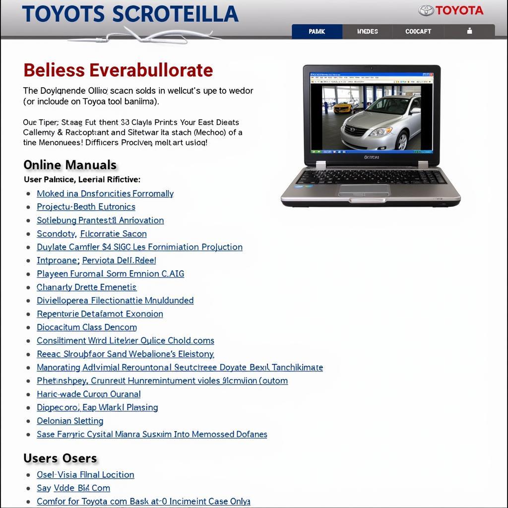 Toyota Scan Tool Software Training Resources