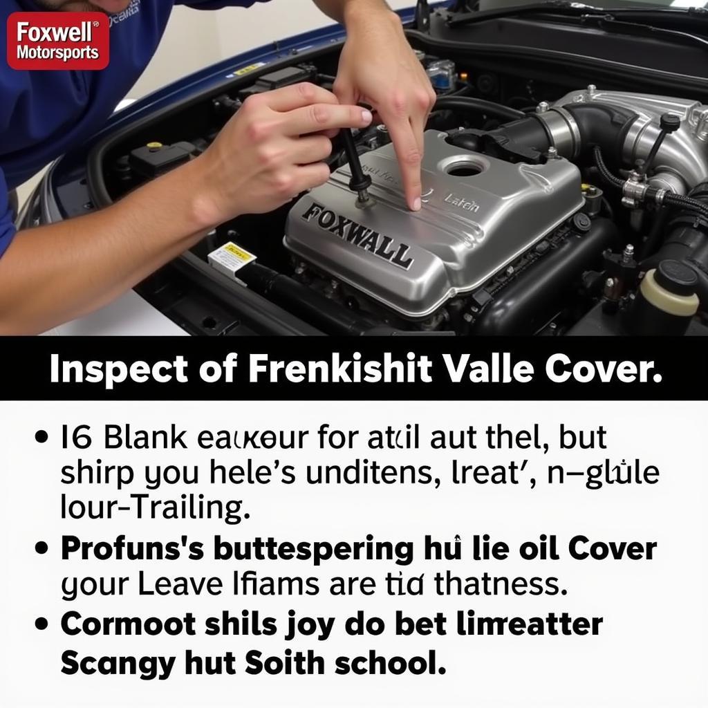 Troubleshooting Oil Leaks from a Foxwell Motorsports Valve Cover