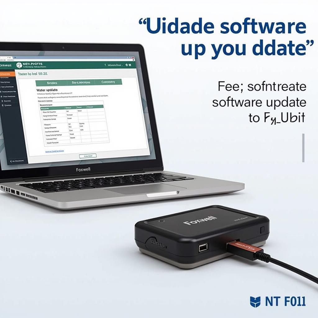 Updating Foxwell NT201 software on computer.