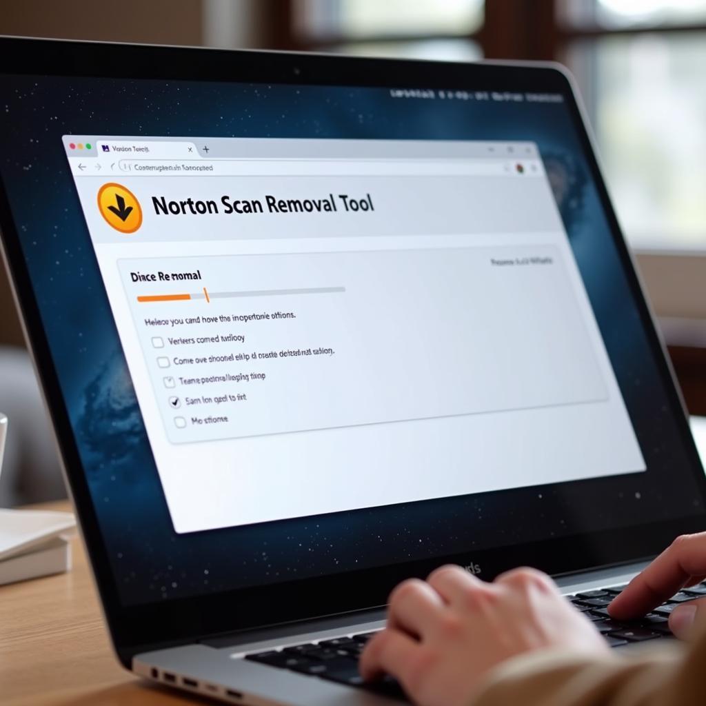 Using Norton Scan Removal Tool on Laptop