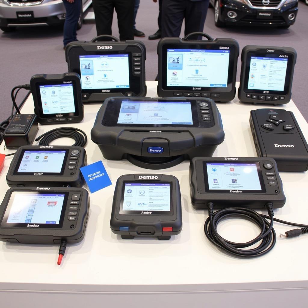 Various Denso Diagnostic Tools Displayed