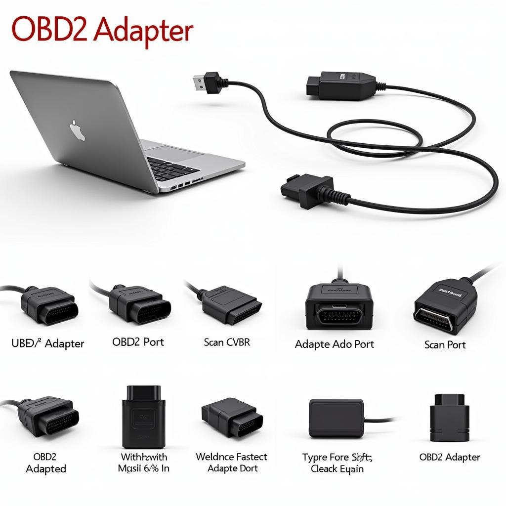 Various OBD2 Adapters and MacBook