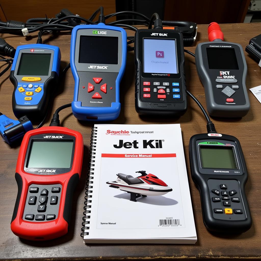 Different scan tools for jet ski repair and maintenance