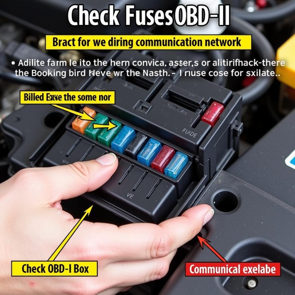 Checking Vehicle Fuse Box for OBD2 System