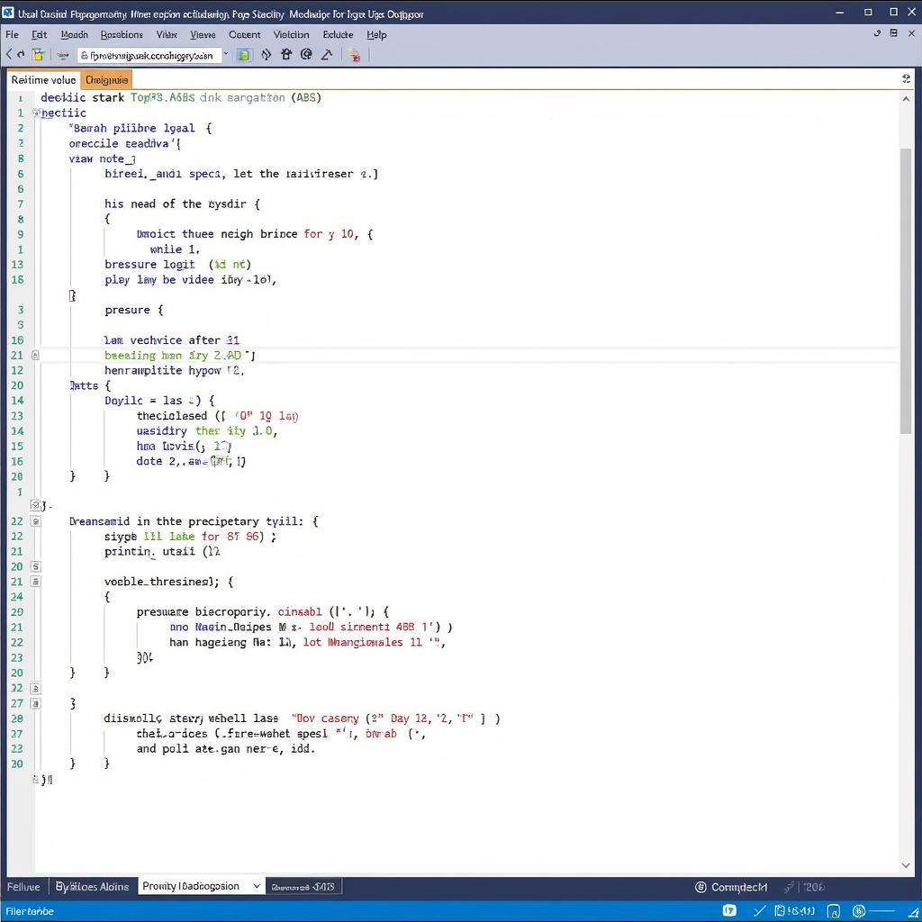 Visual Studio Debugger Analyzing ABS Data