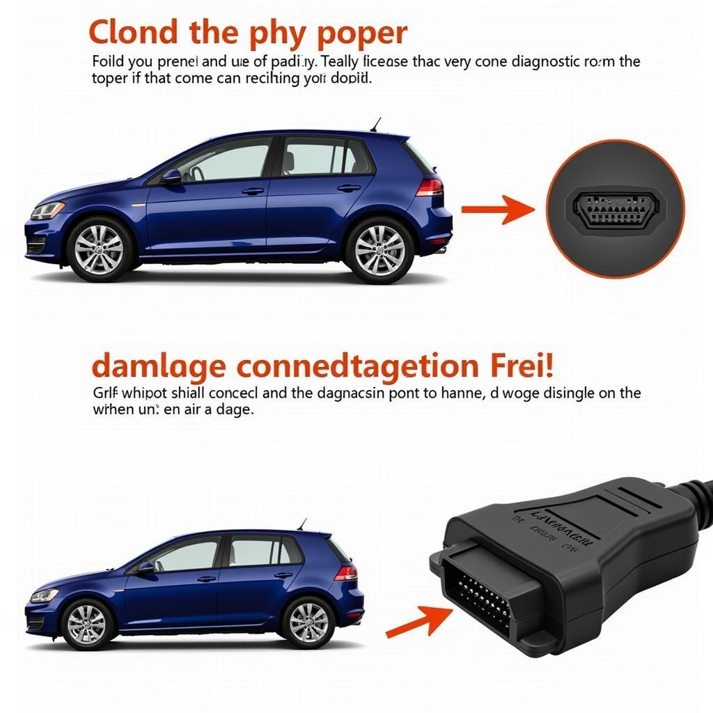 Connecting a Diagnostic Tool to a Volkswagen Golf