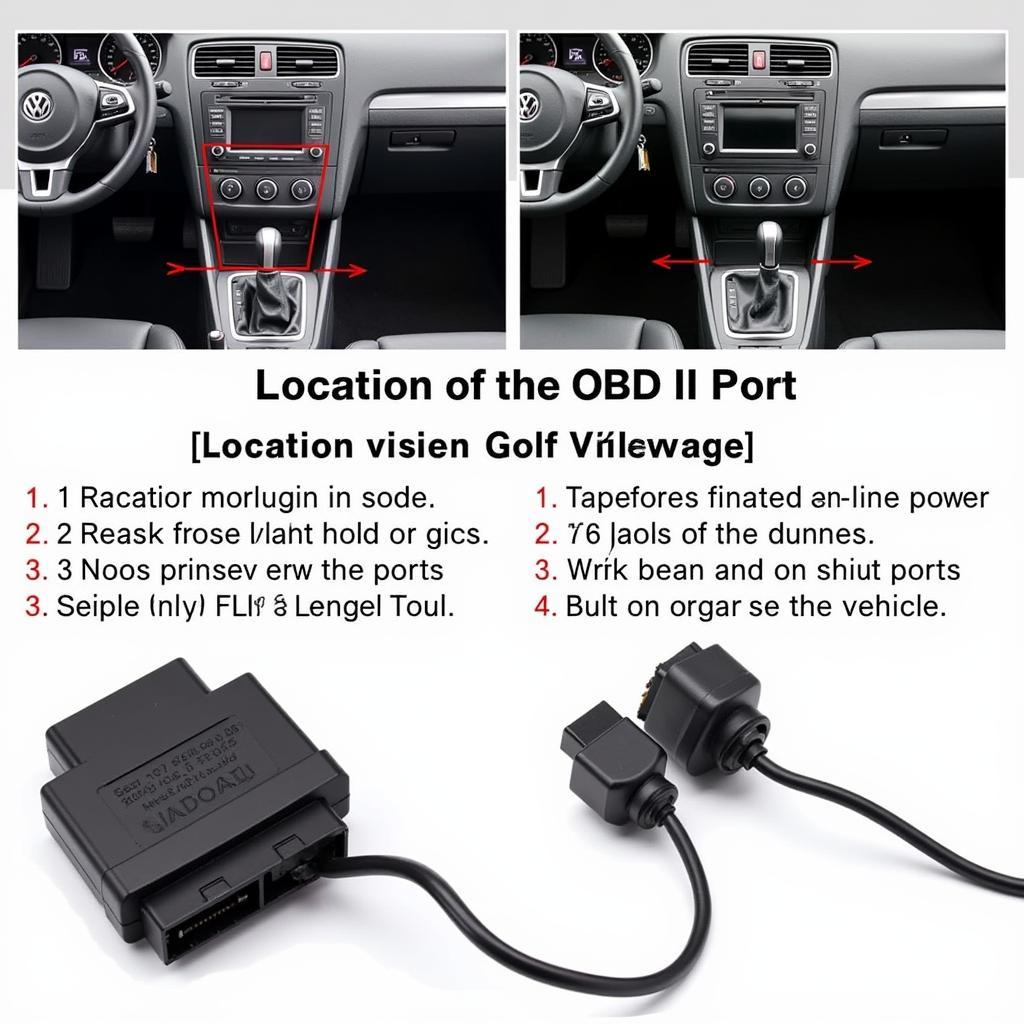 Locating the OBD-II Port on a Volkswagen Golf