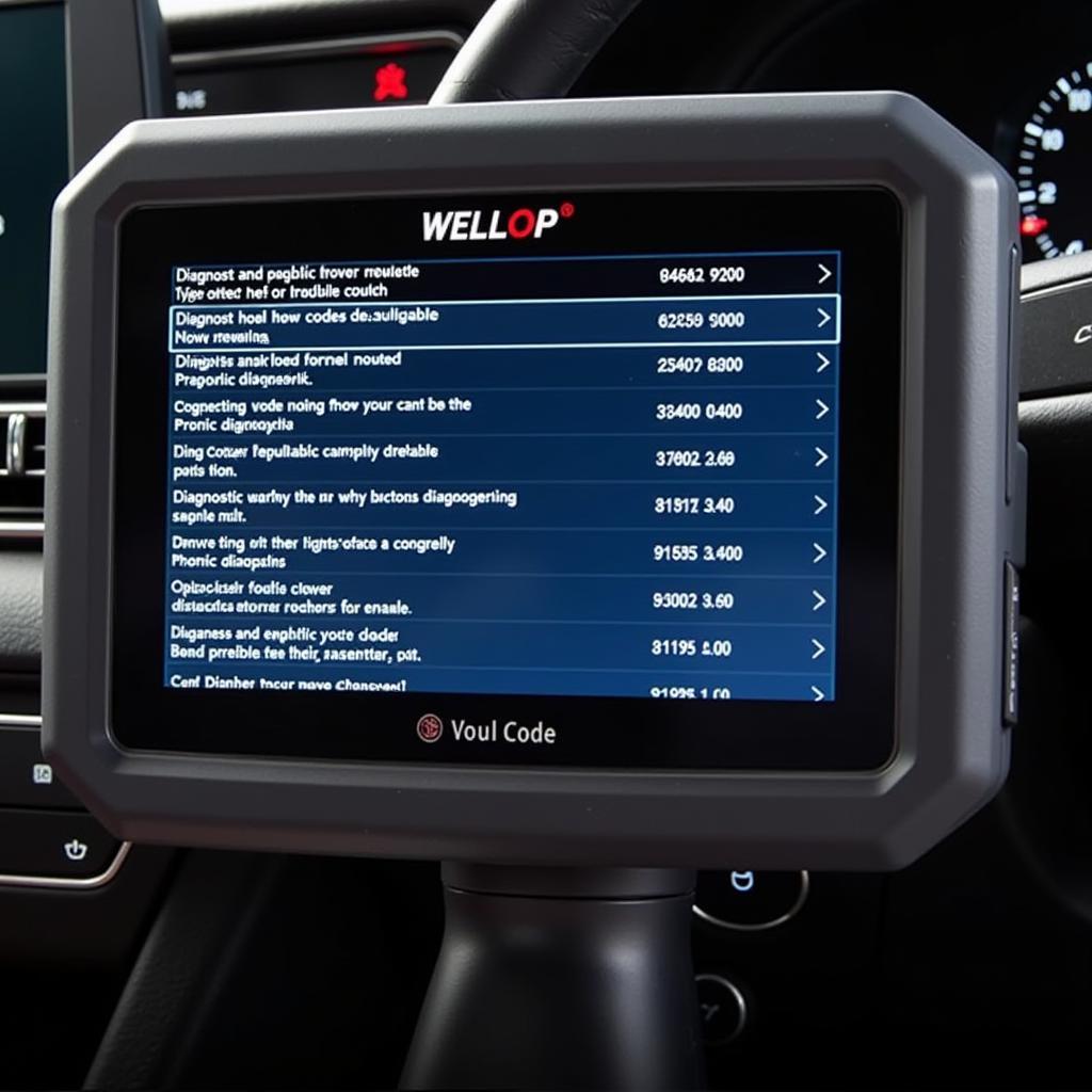 Read more about the article Unlocking Automotive Issues with the Wellop Tool for Scanning