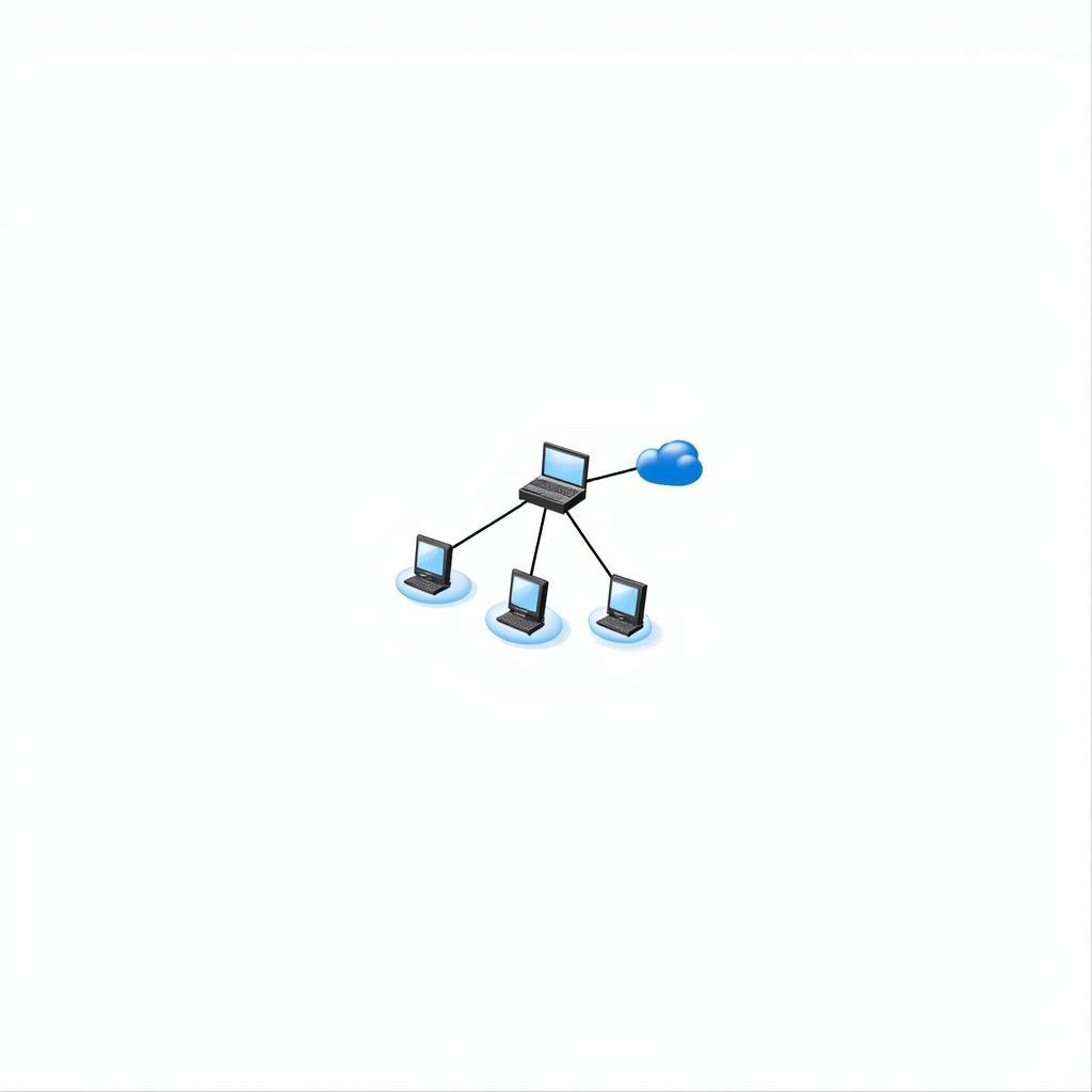 Windows XP Network Sharing Diagram